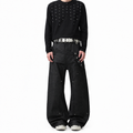 Double-Waist Wide-Leg Pants