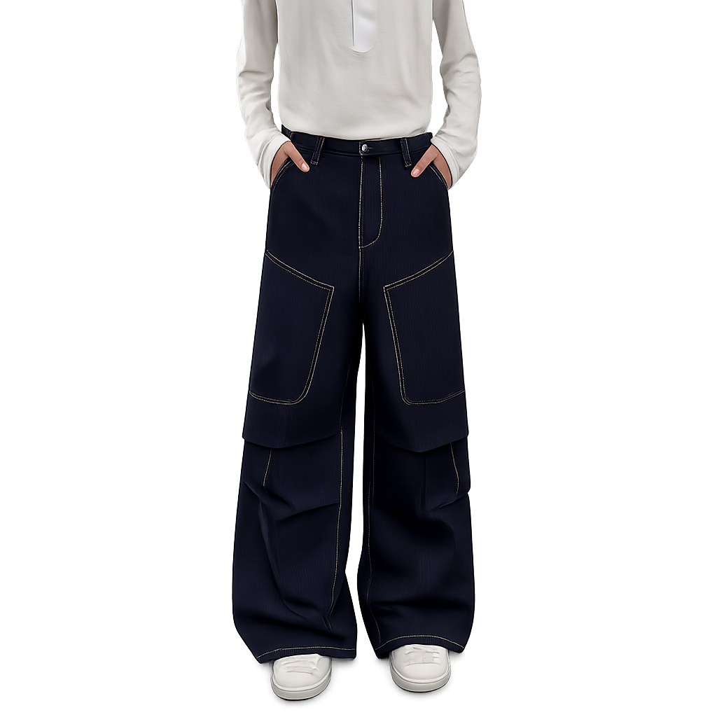 Noir Panel Wide Denim