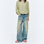 Driftline Slub Wide-Leg Jeans