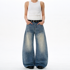 Street Form Washed Straight Denim