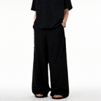Minimal Line Drape Wide-Leg Trousers