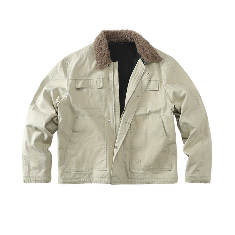 Heritage Fur-Collar Work Jacket