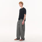 Vanta Pleated Check Trousers