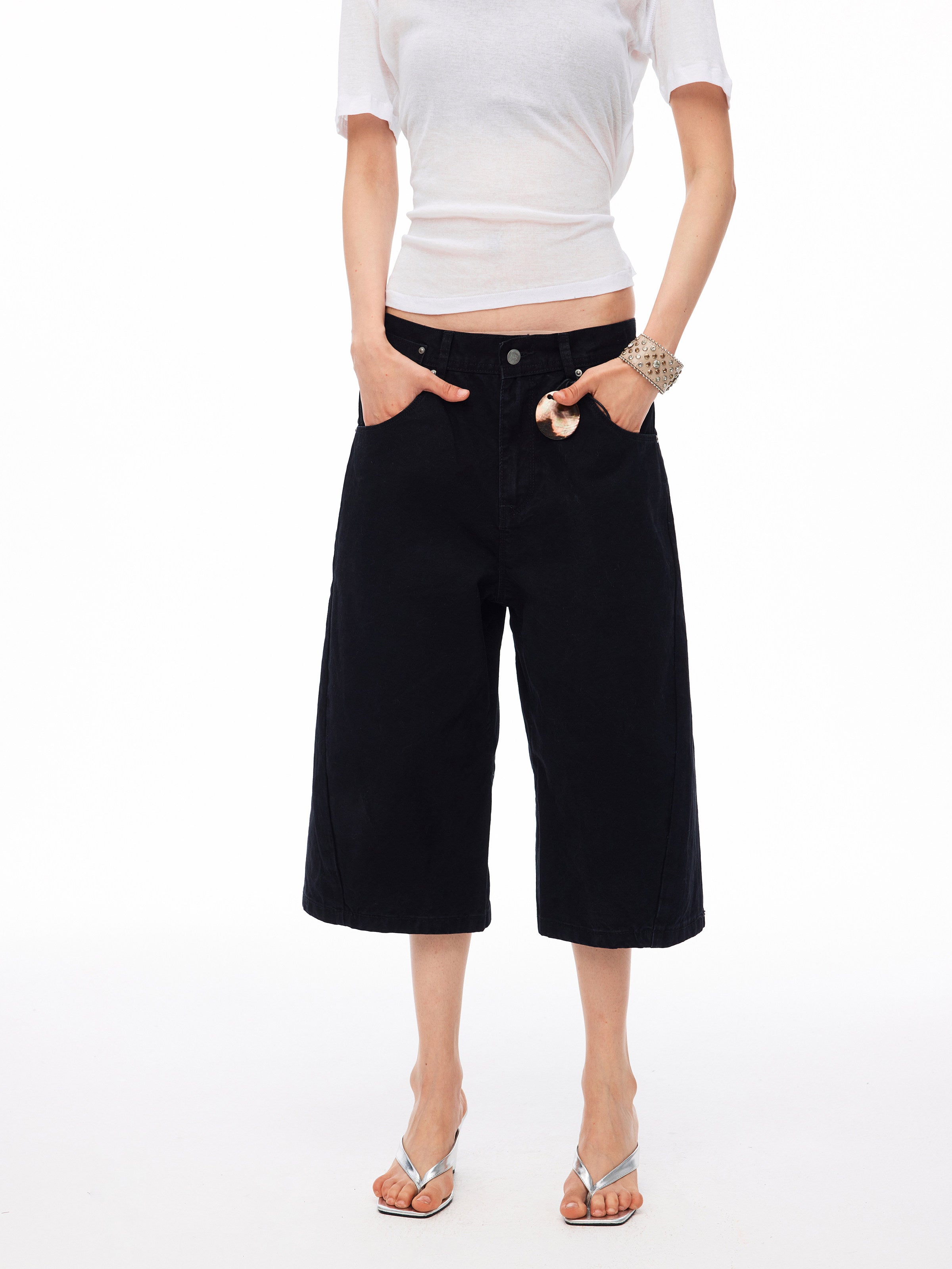 Anchor Cropped Denim