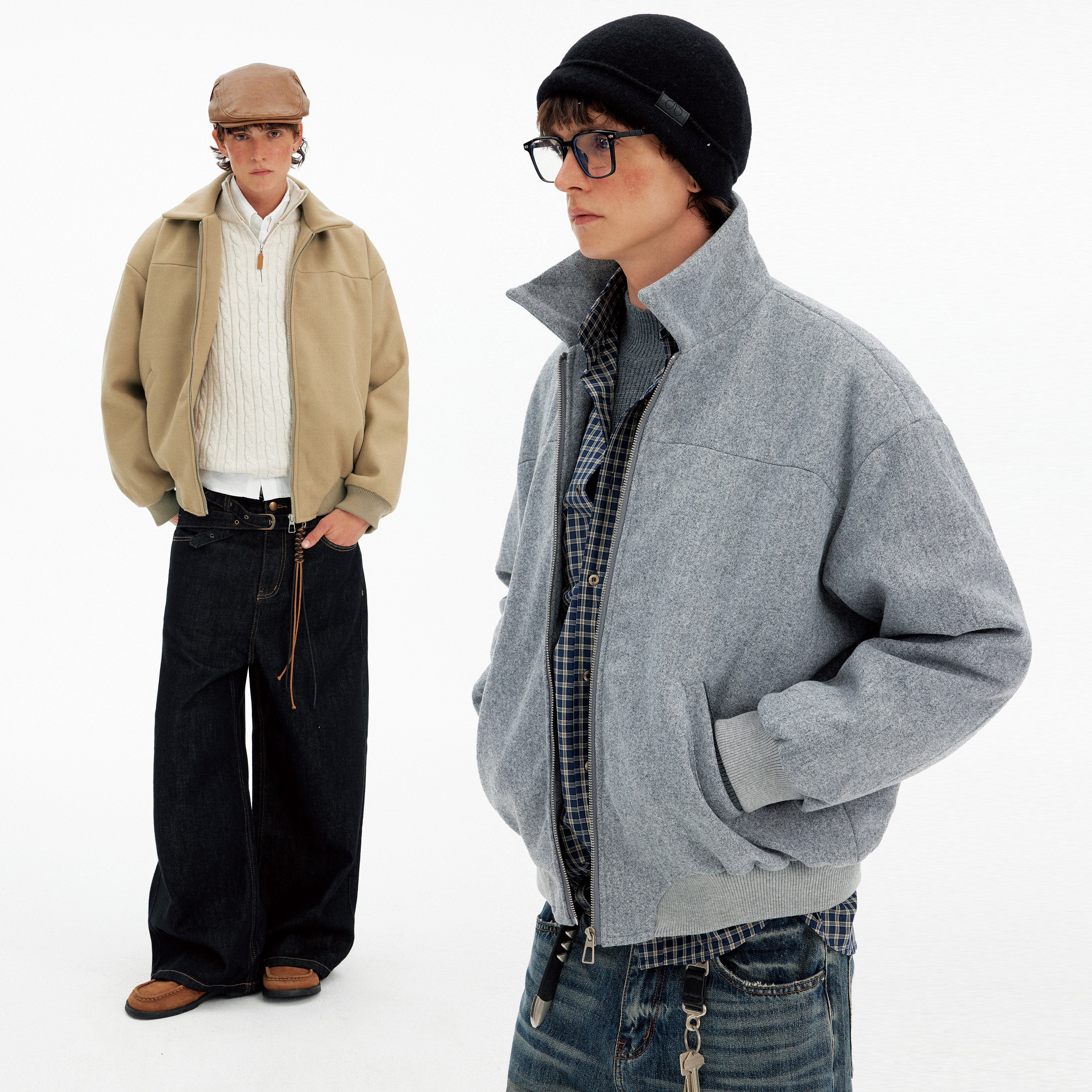 Essentials Line Stand Collar Down Jacket