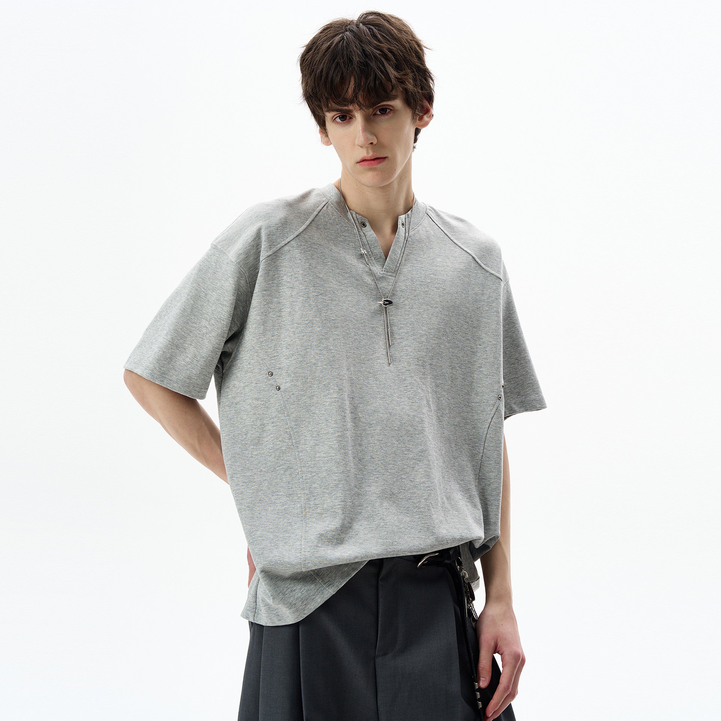 Aven Split-Collar Tee