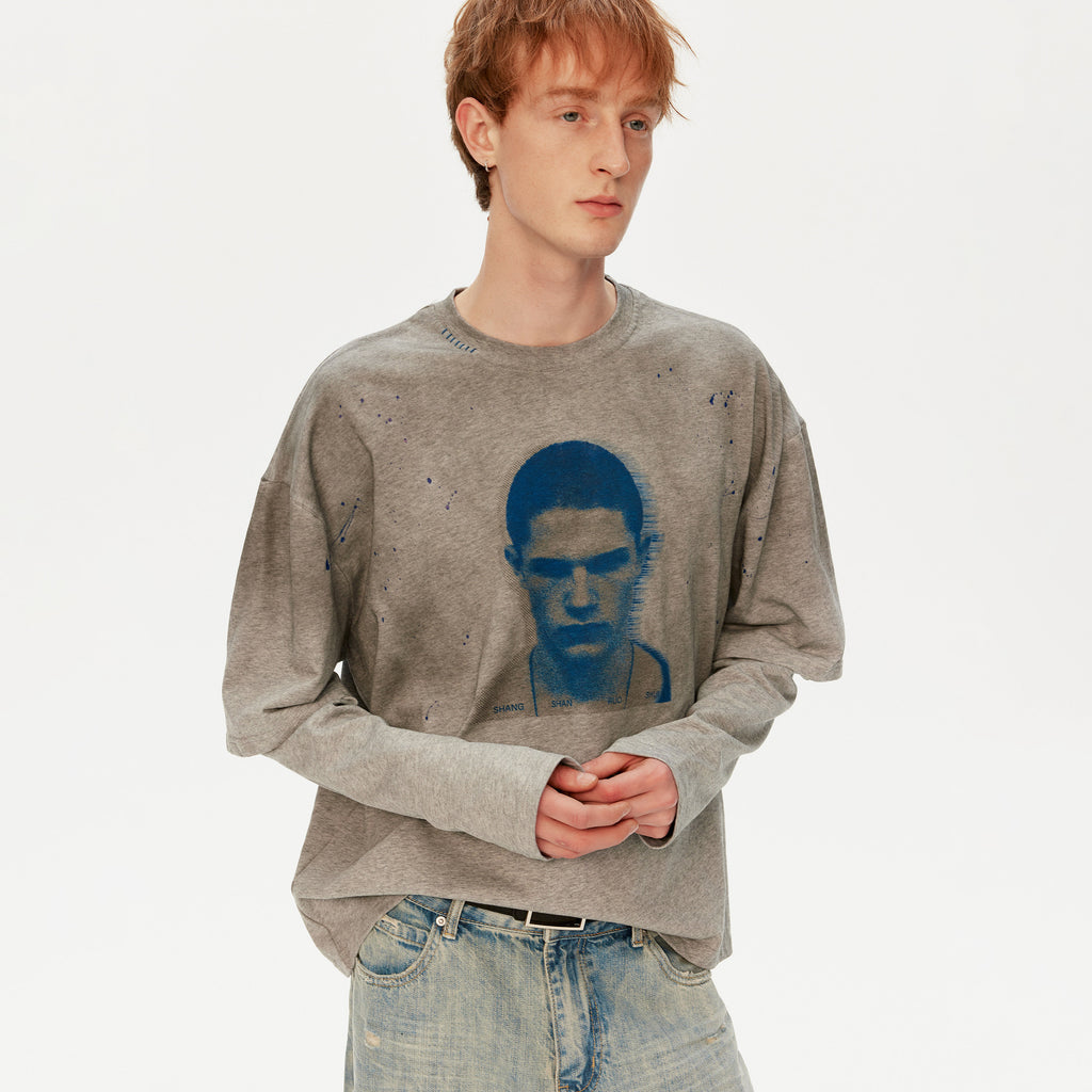 Atelier Distressed Graphic Long Sleeve