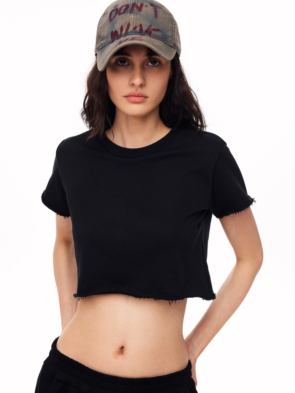Halo Raw Crop Tee