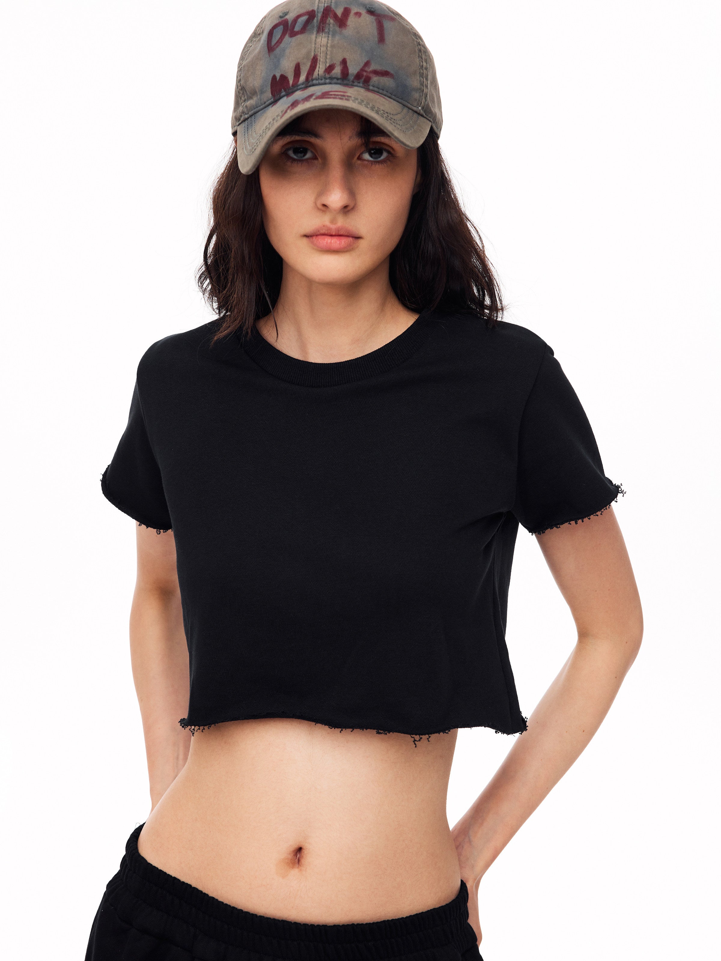 Halo Raw Crop Tee