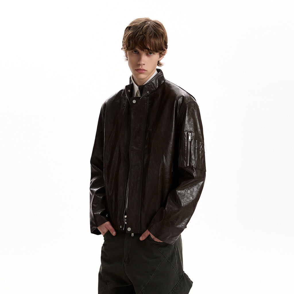 Café Leather Jacket