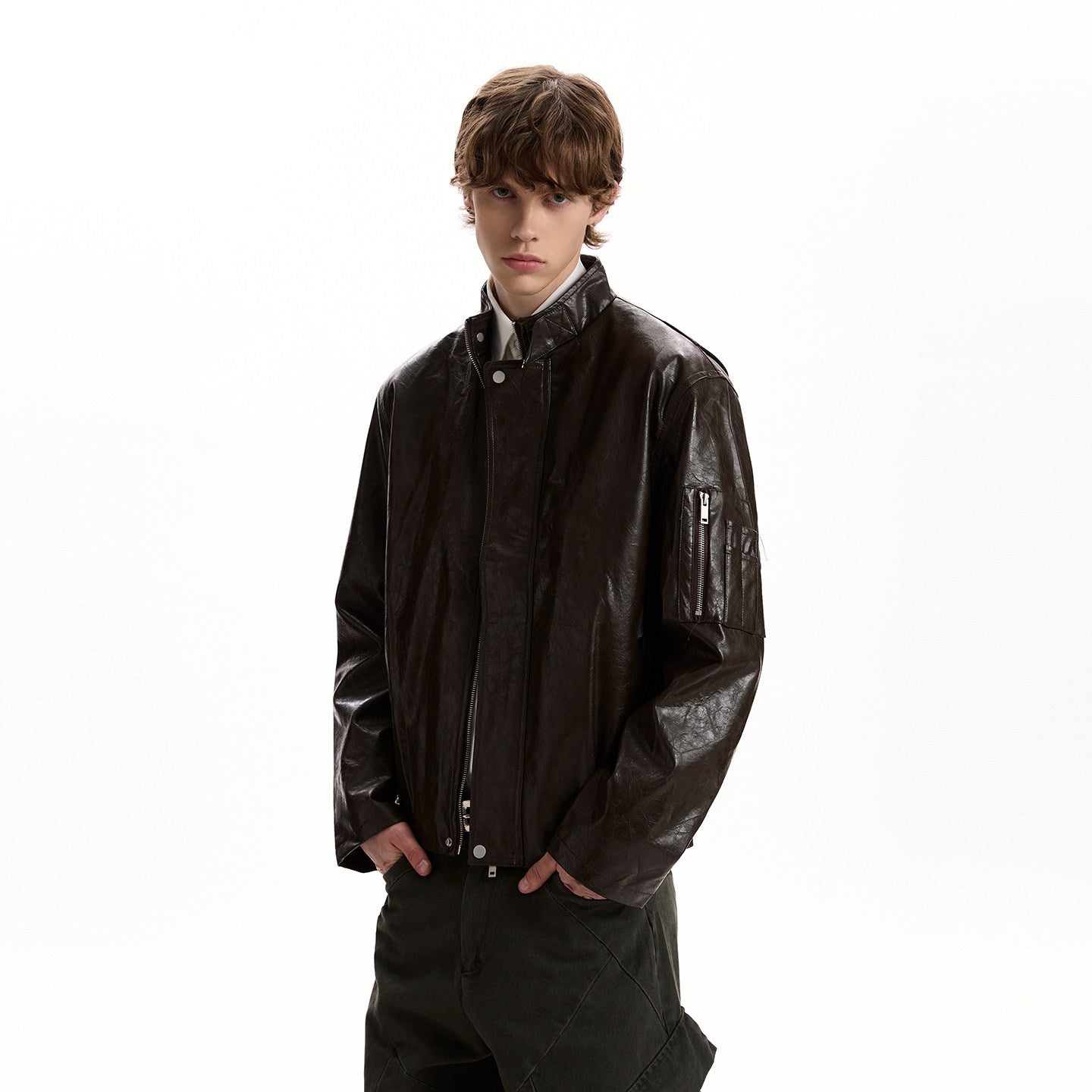 Café Leather Jacket