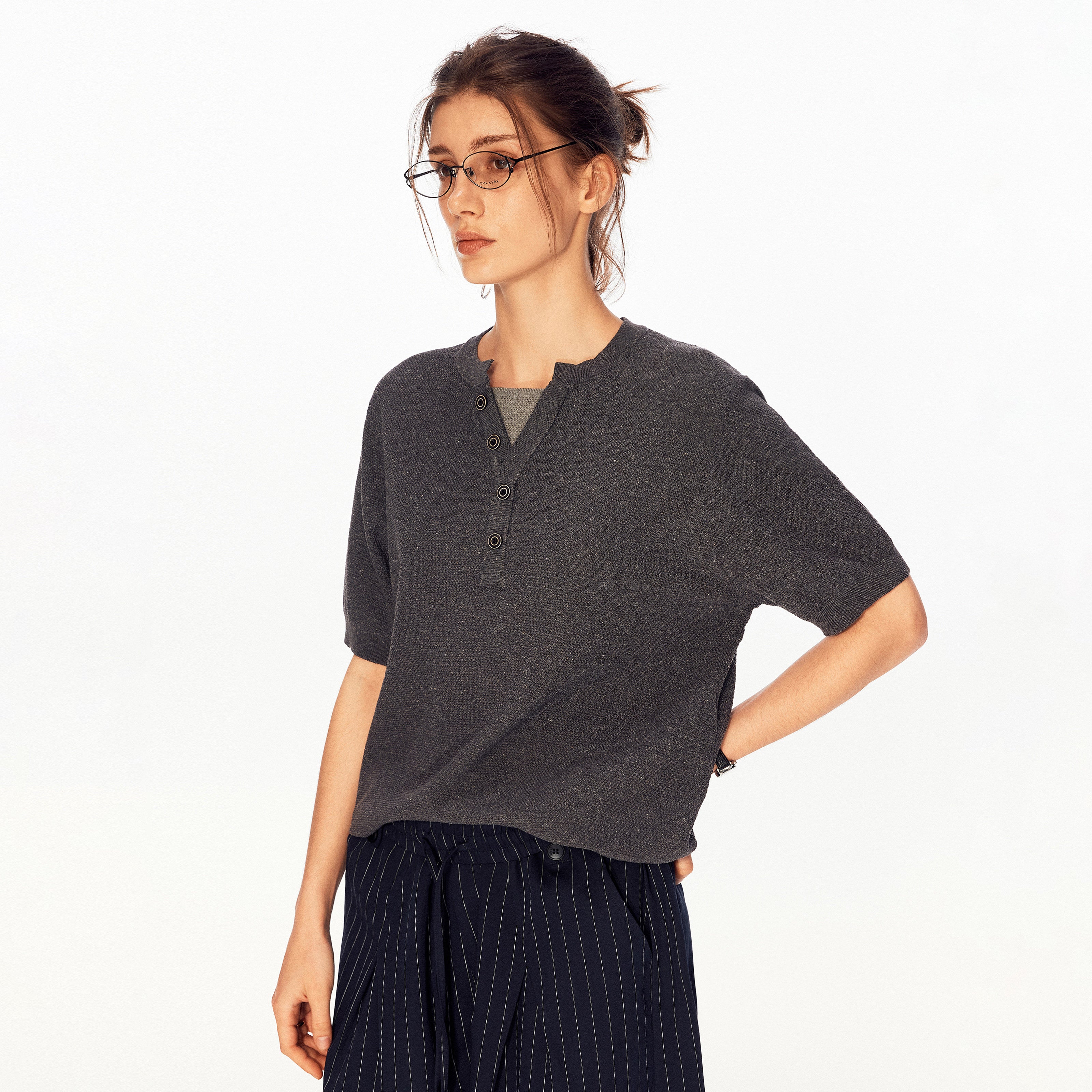 Valen Layered Knit Tee