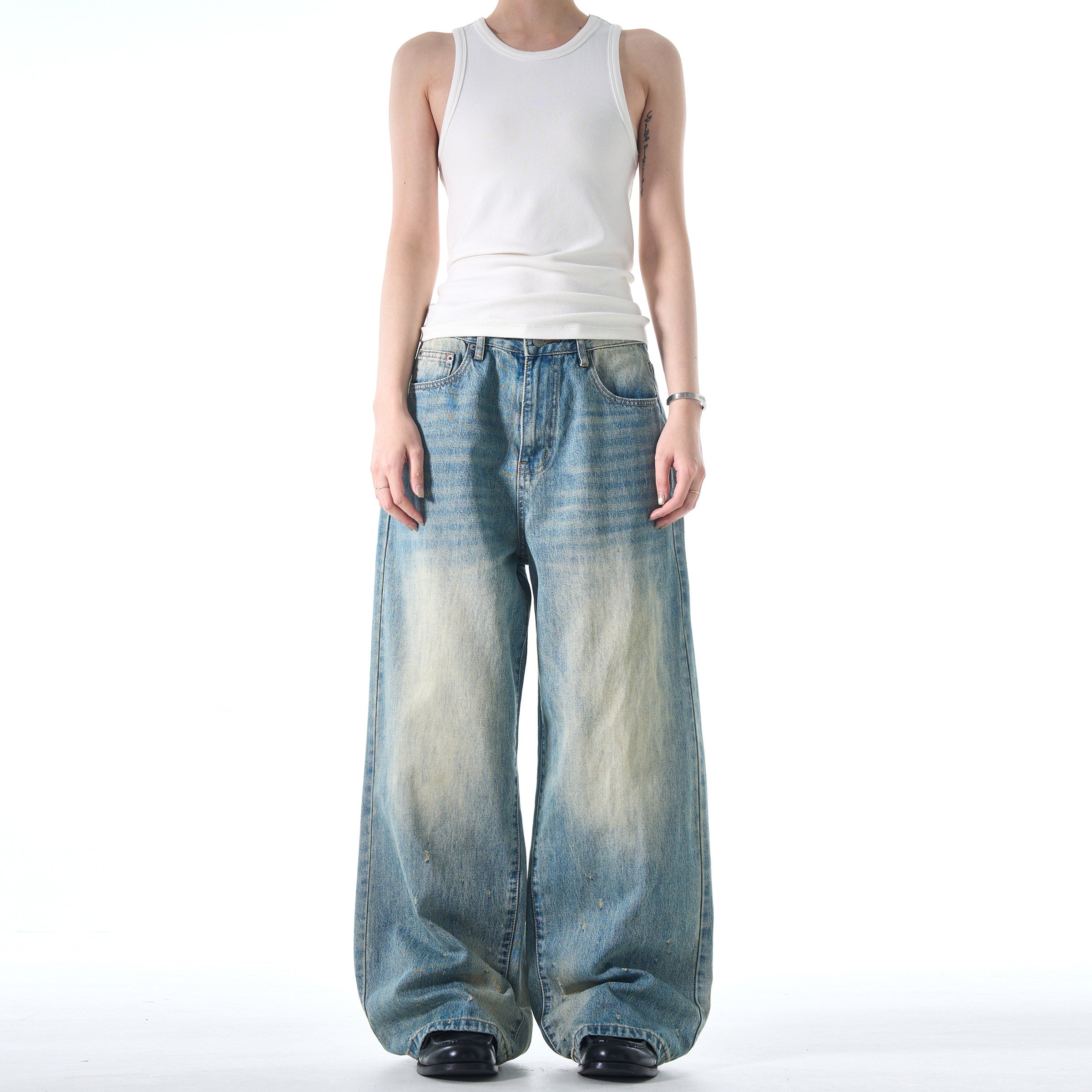Atelier Washed Wide Leg Denim