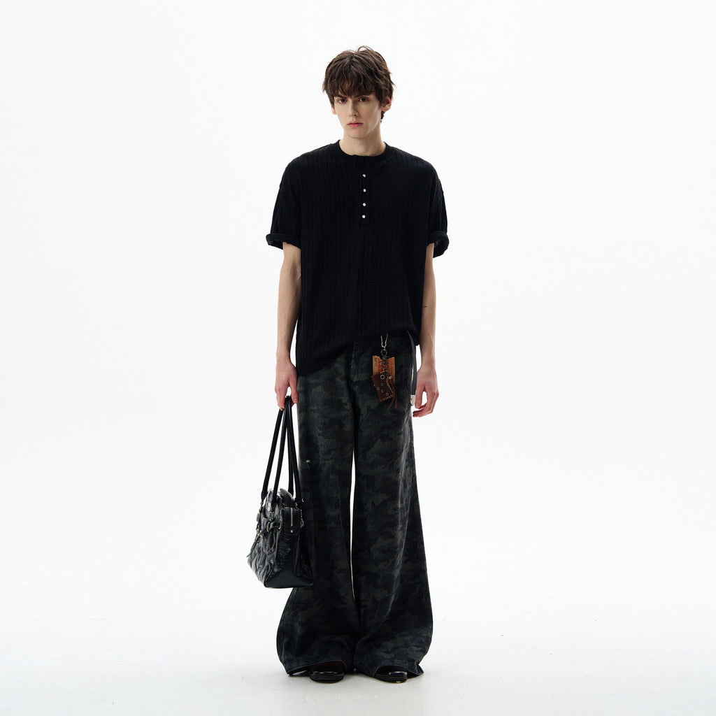 Atelier Rib Henley Tee