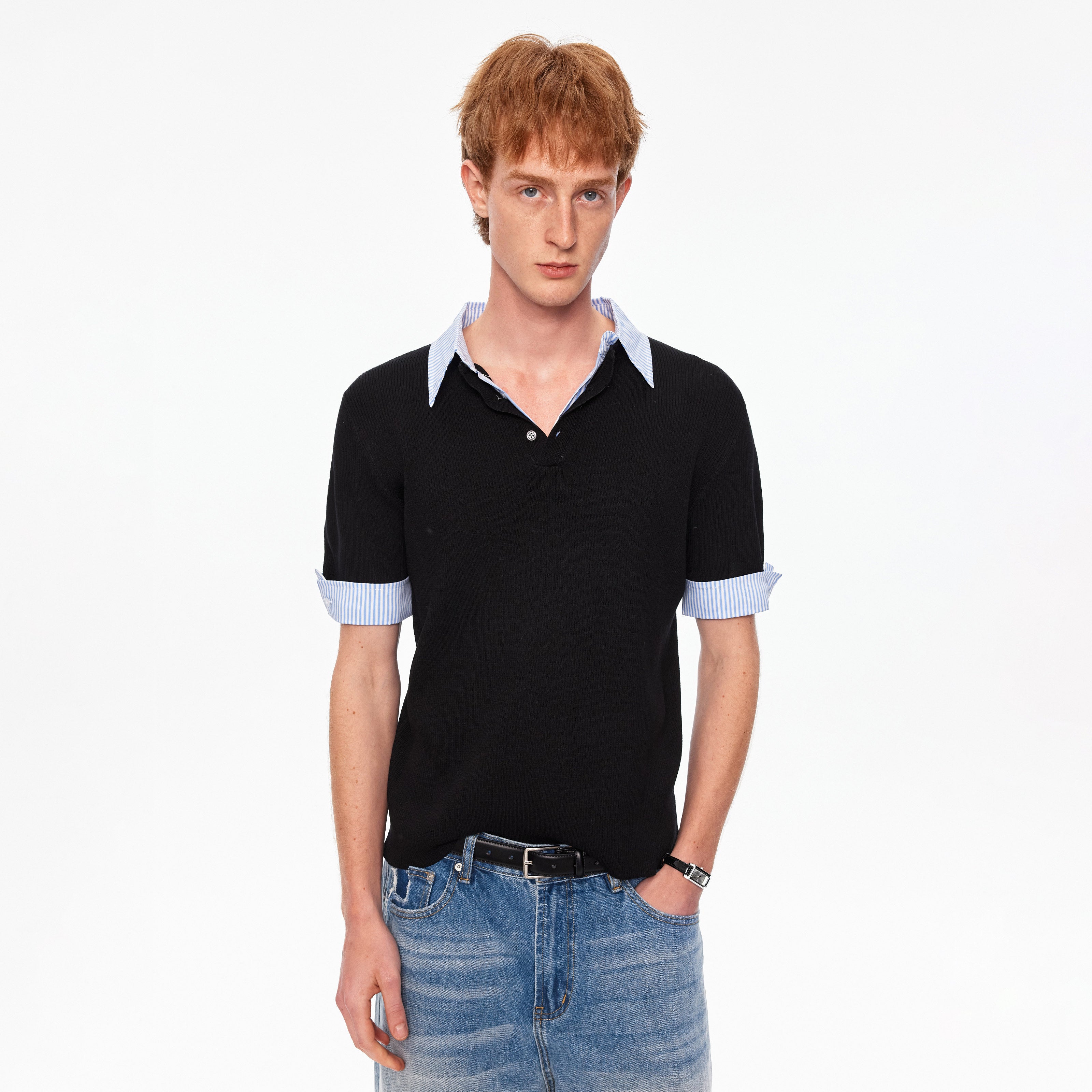 Vanta Layered Collar Tee