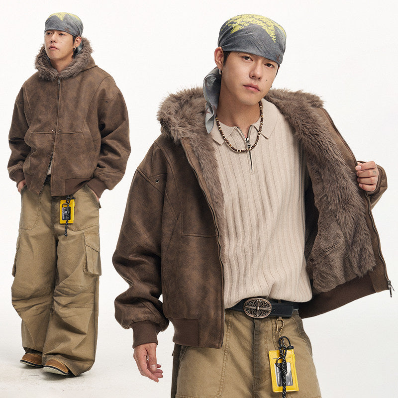 Timberline Suede Hooded Jacket