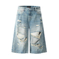 Outlaw Distressed Denim Jorts
