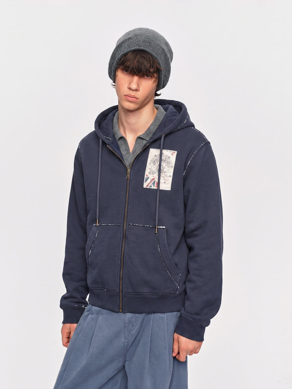 Relic Appliqué Zip Hoodie
