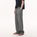 Vanta Pleated Check Trousers