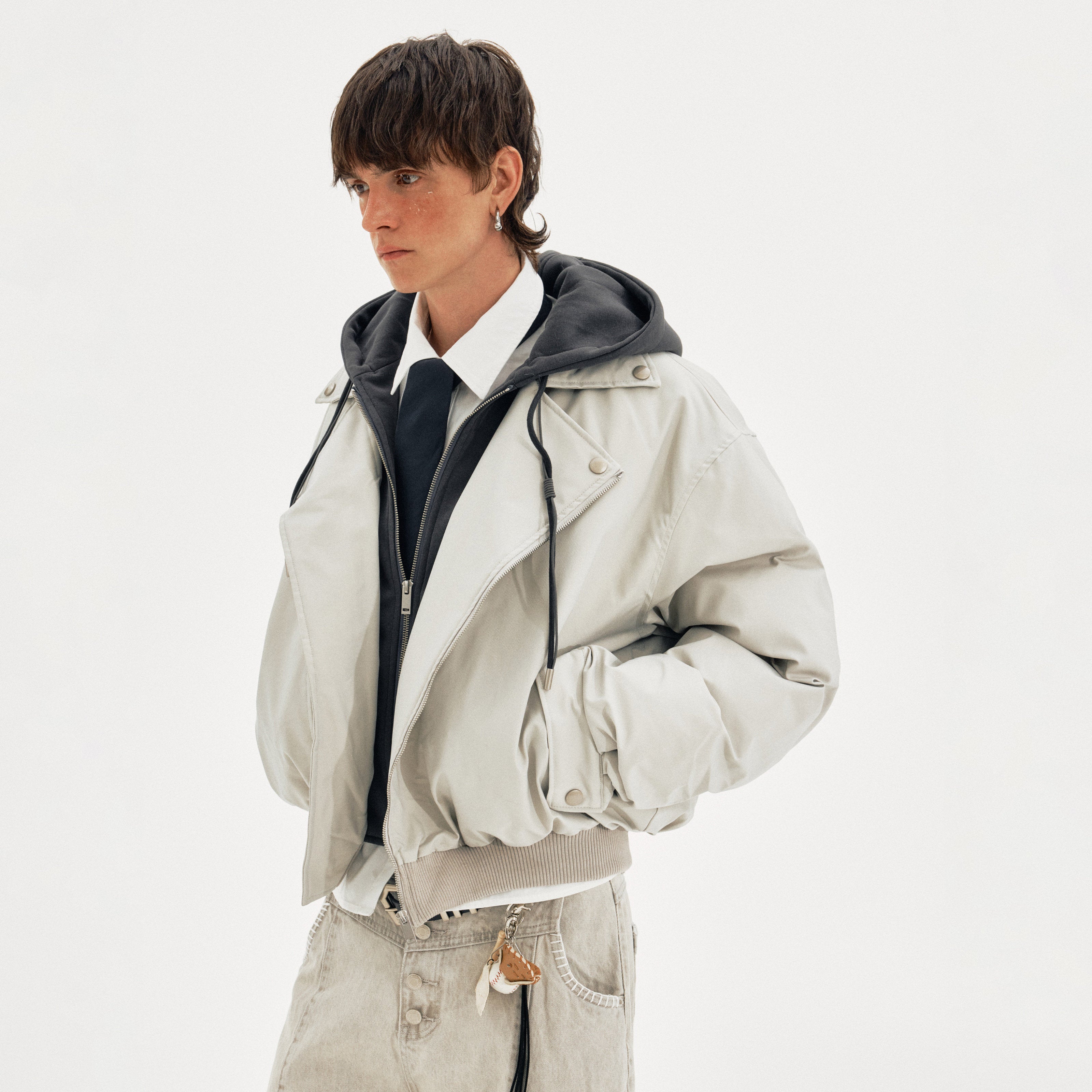 Street Line Layered Hood Jacket