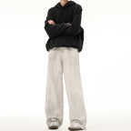Street Line Washed Drape Wide-Leg Jeans