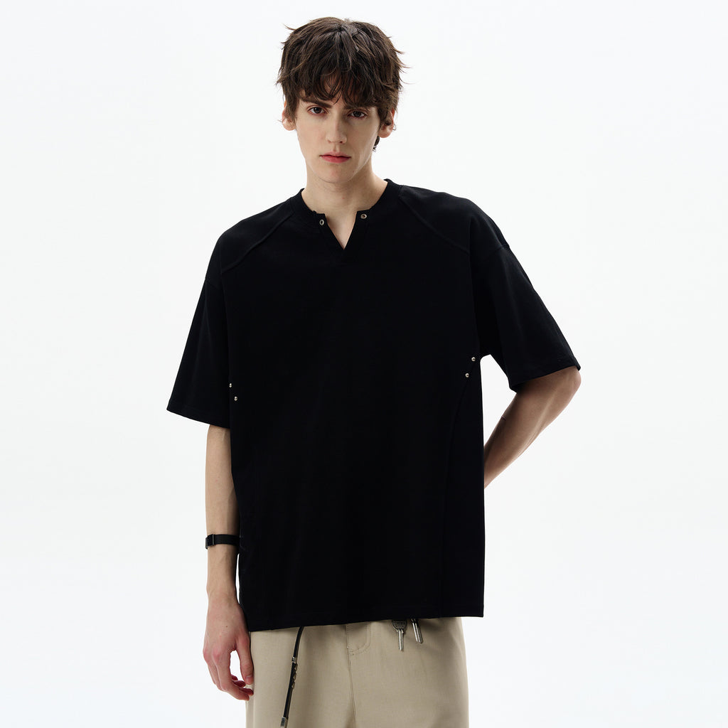 Aven Split-Collar Tee