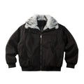 Alpine Fur-Collar Bomber Jacket