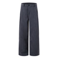 Pinstripe Wide-Leg Trousers