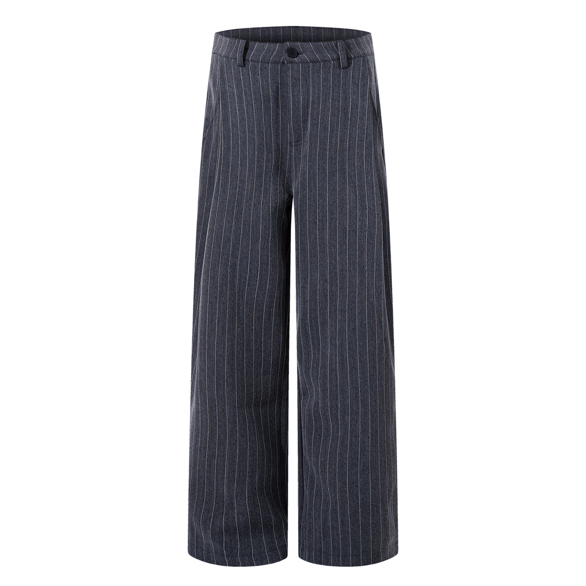 Pinstripe Wide-Leg Trousers