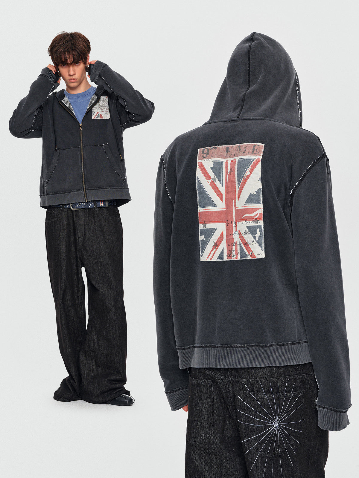 Relic Appliqué Zip Hoodie