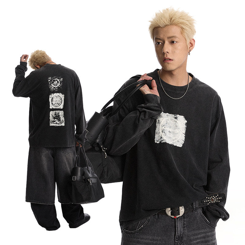 Echo Frame Washed Long Sleeve