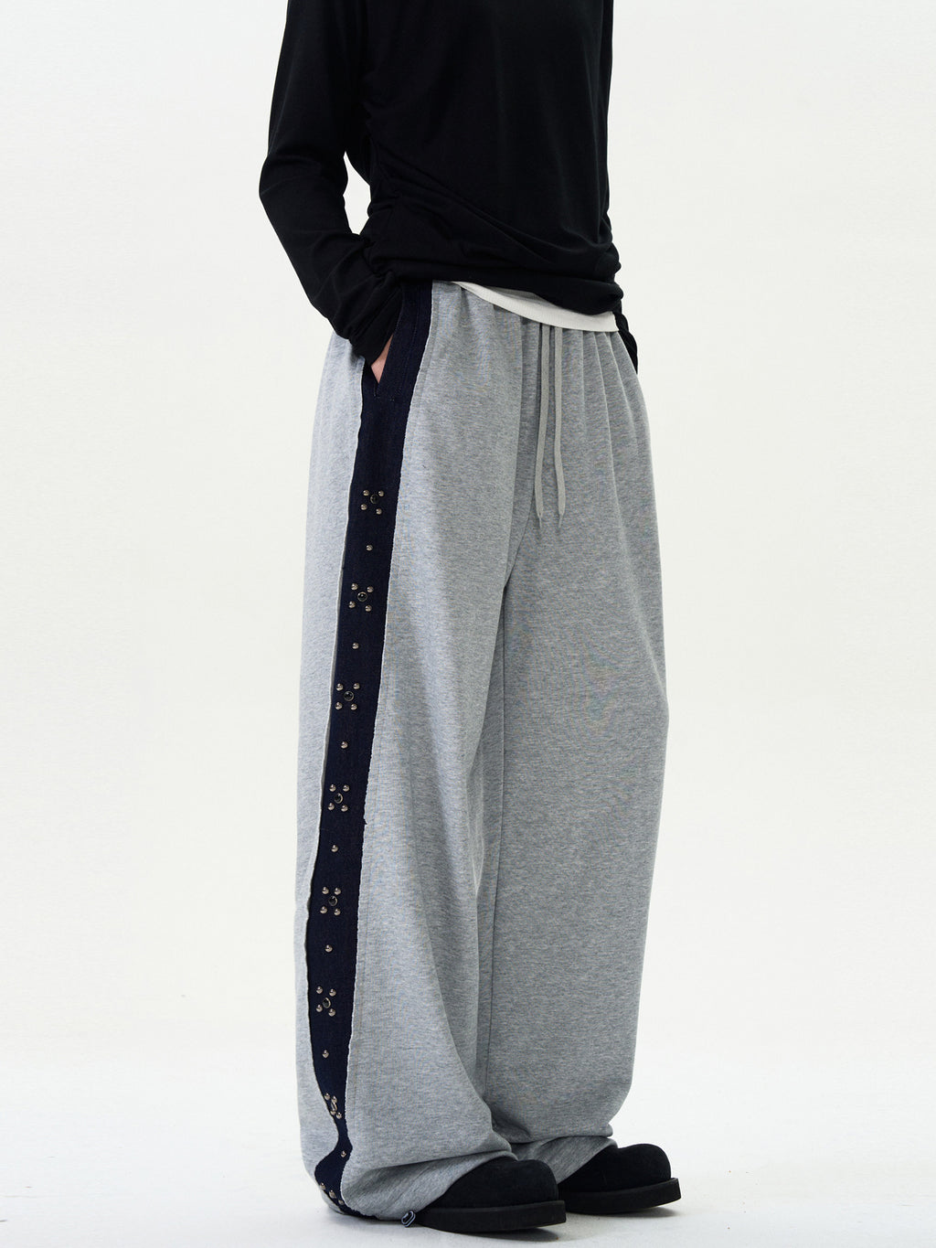 Wide Leg Track Sweatpants