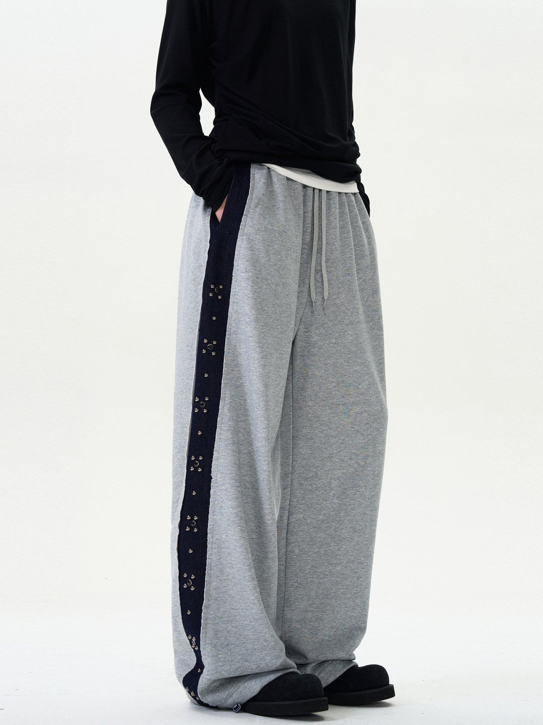 Wide Leg Track Sweatpants