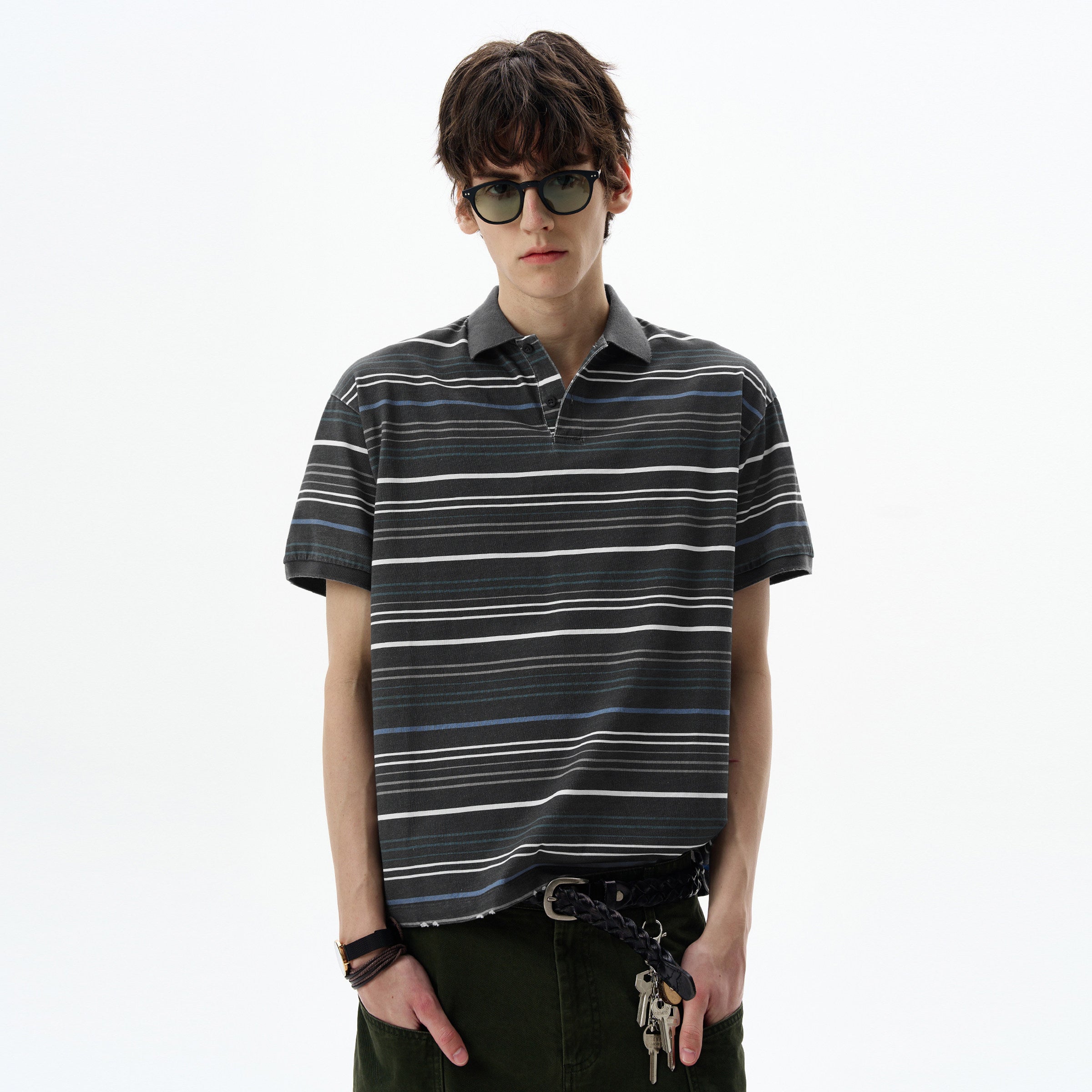 Veyric Distressed Polo Tee