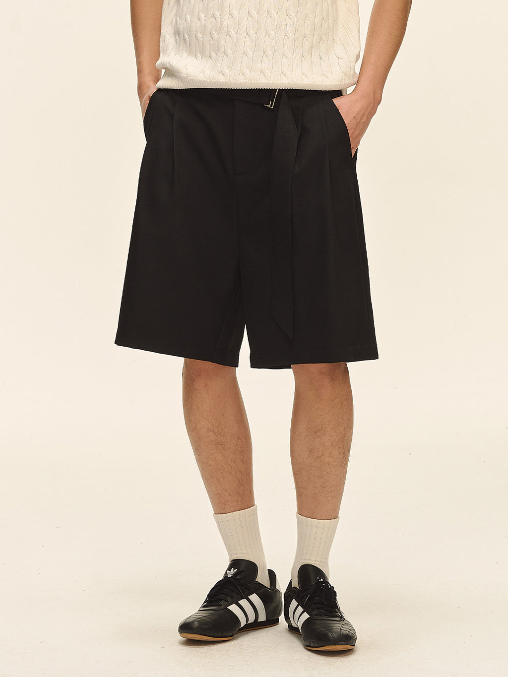 Noir Arc Bermuda Shorts