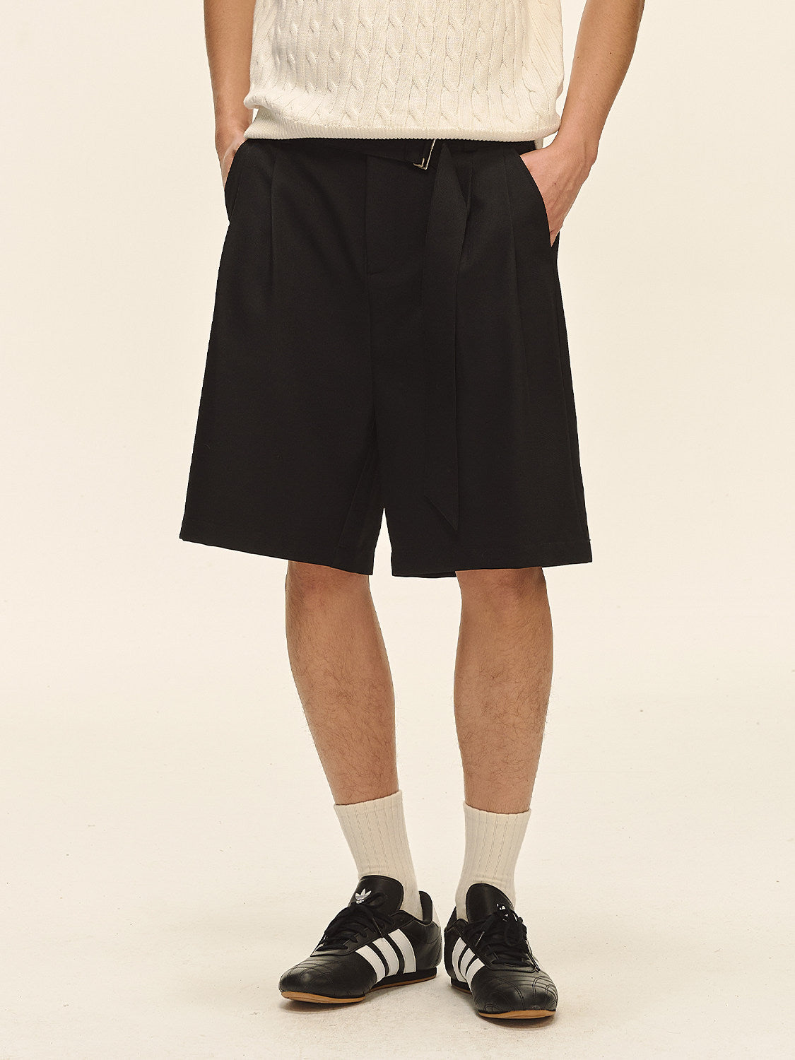 Noir Arc Bermuda Shorts