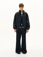 Essentials Line Classic PU Leather Jacket