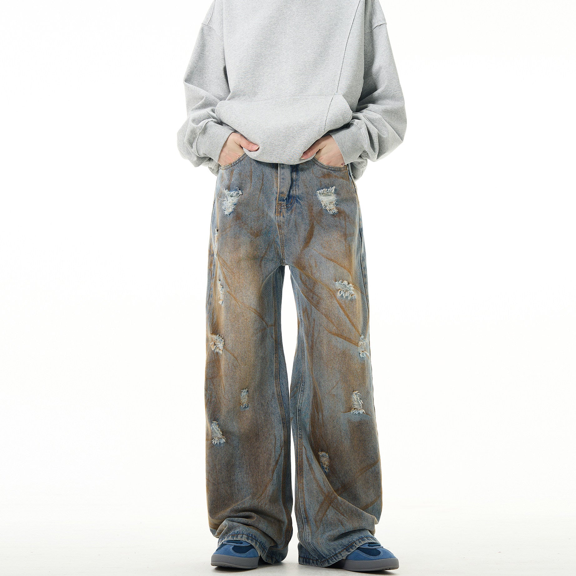 Dirty Wash Paint Denim