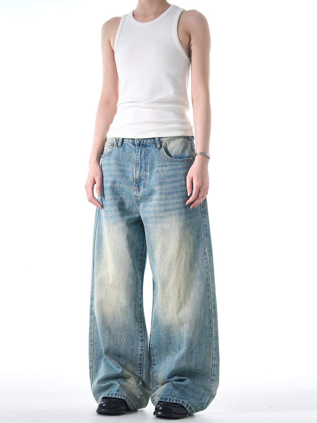 Atelier Washed Wide Leg Denim