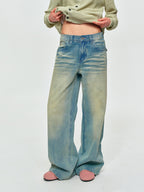 Driftline Slub Wide-Leg Jeans