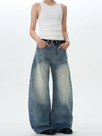 Street Form Washed Straight Denim