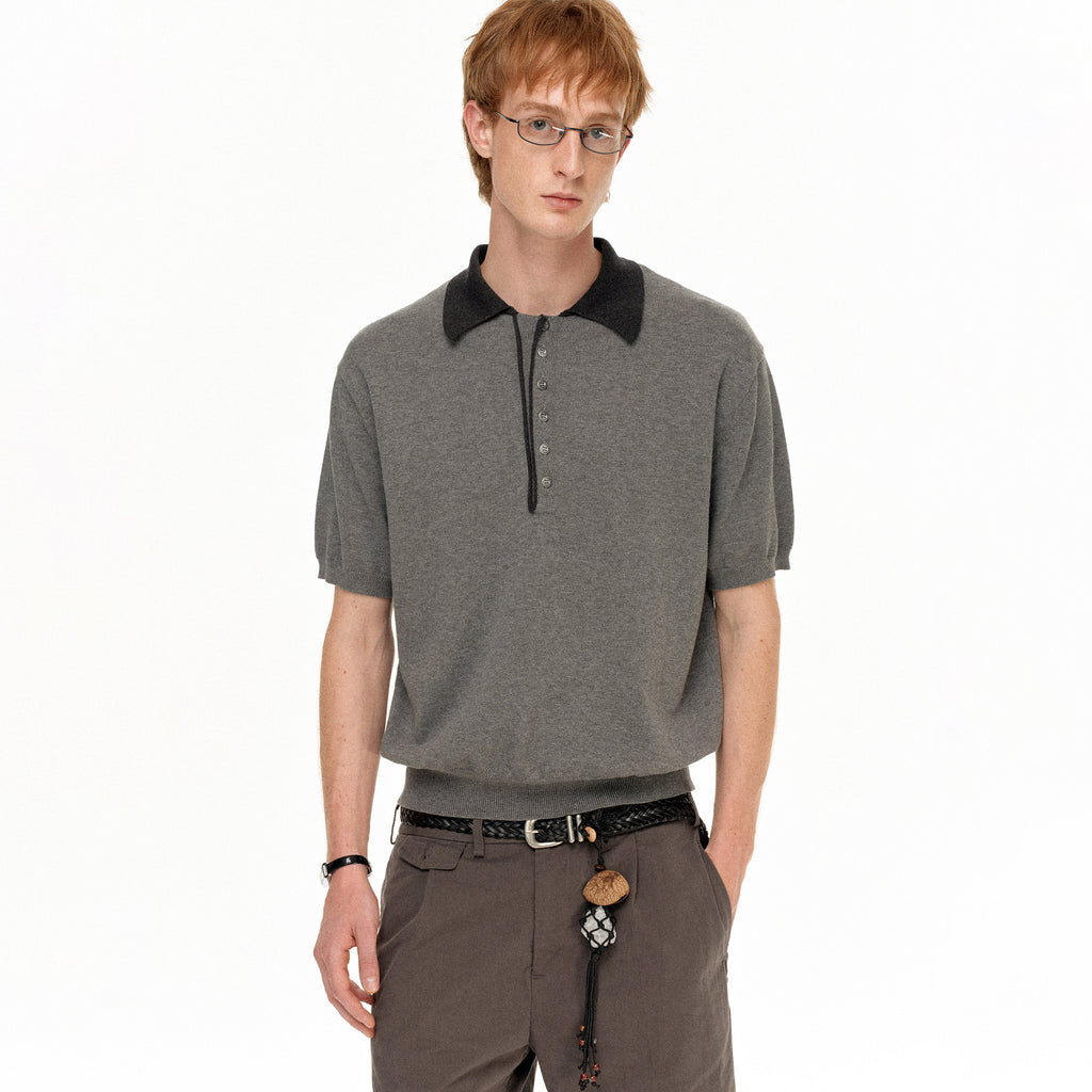 Montero Contrast Knit Polo
