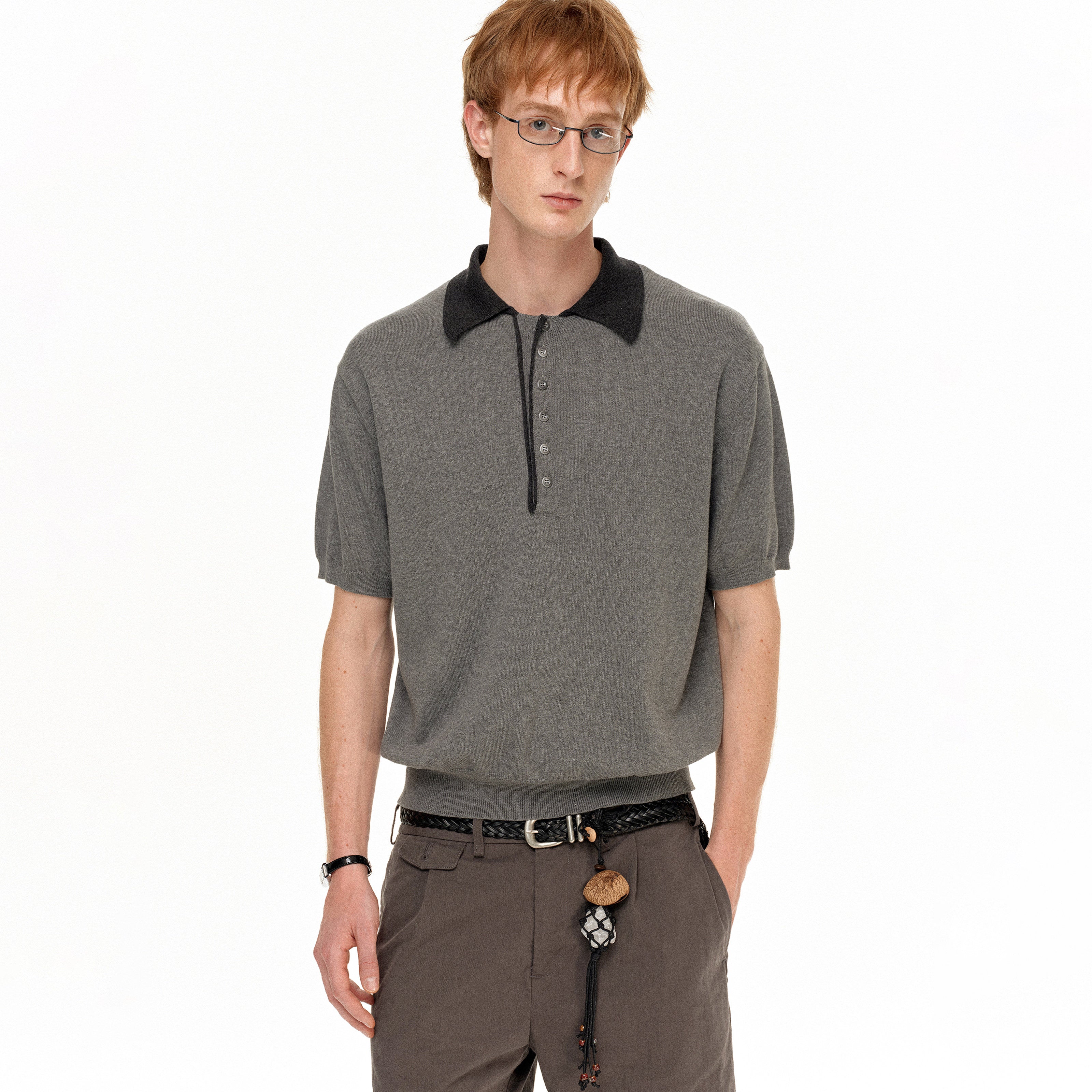 Montero Contrast Knit Polo