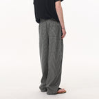 Vanta Pleated Check Trousers