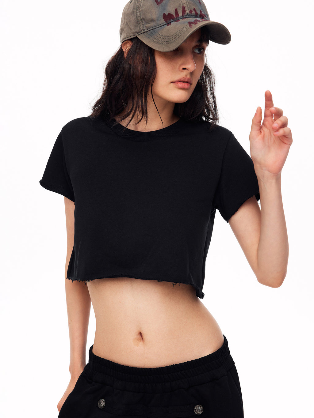 Halo Raw Crop Tee