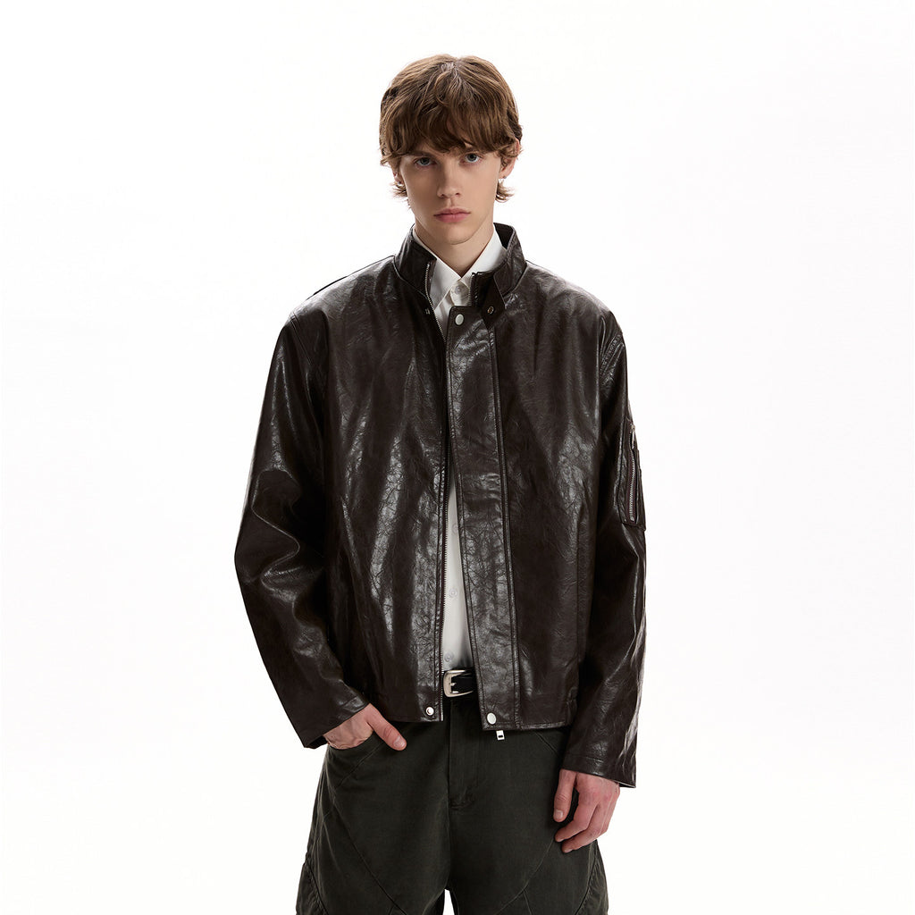 Café Leather Jacket