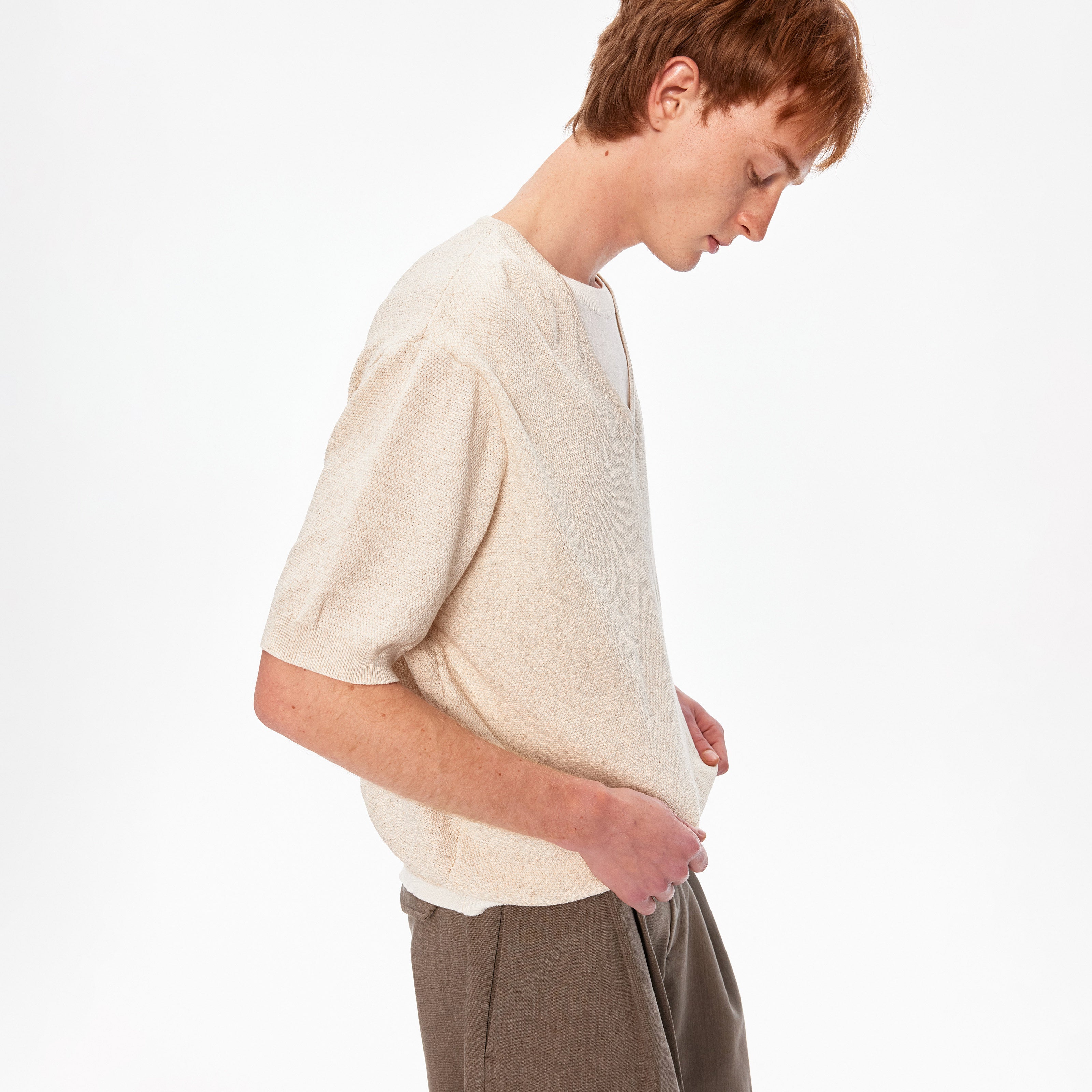 Atelier Layered Knit V-Neck