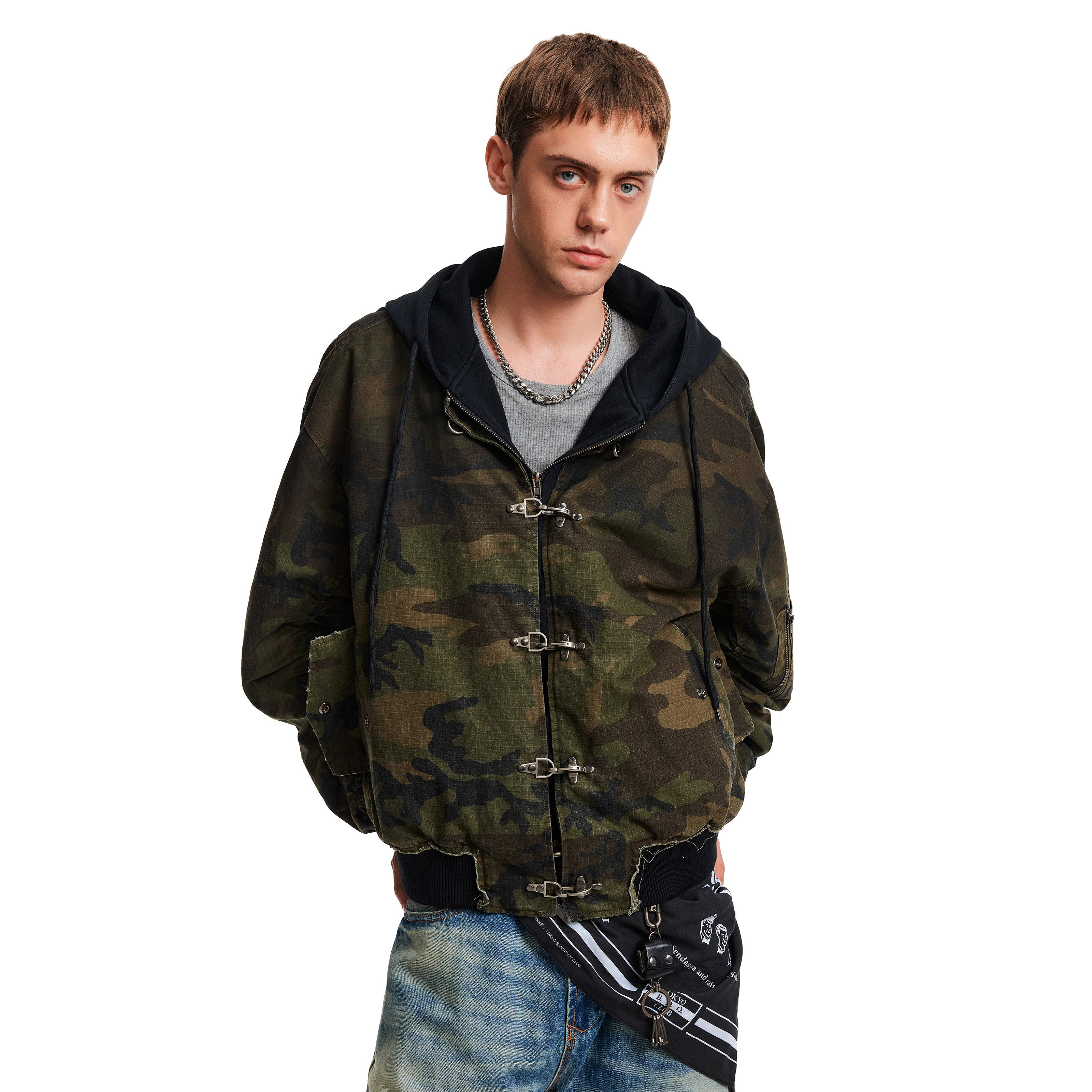 Field Division Camo Buckle Jacket