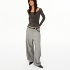 Atelier Striped Wide Leg Trousers