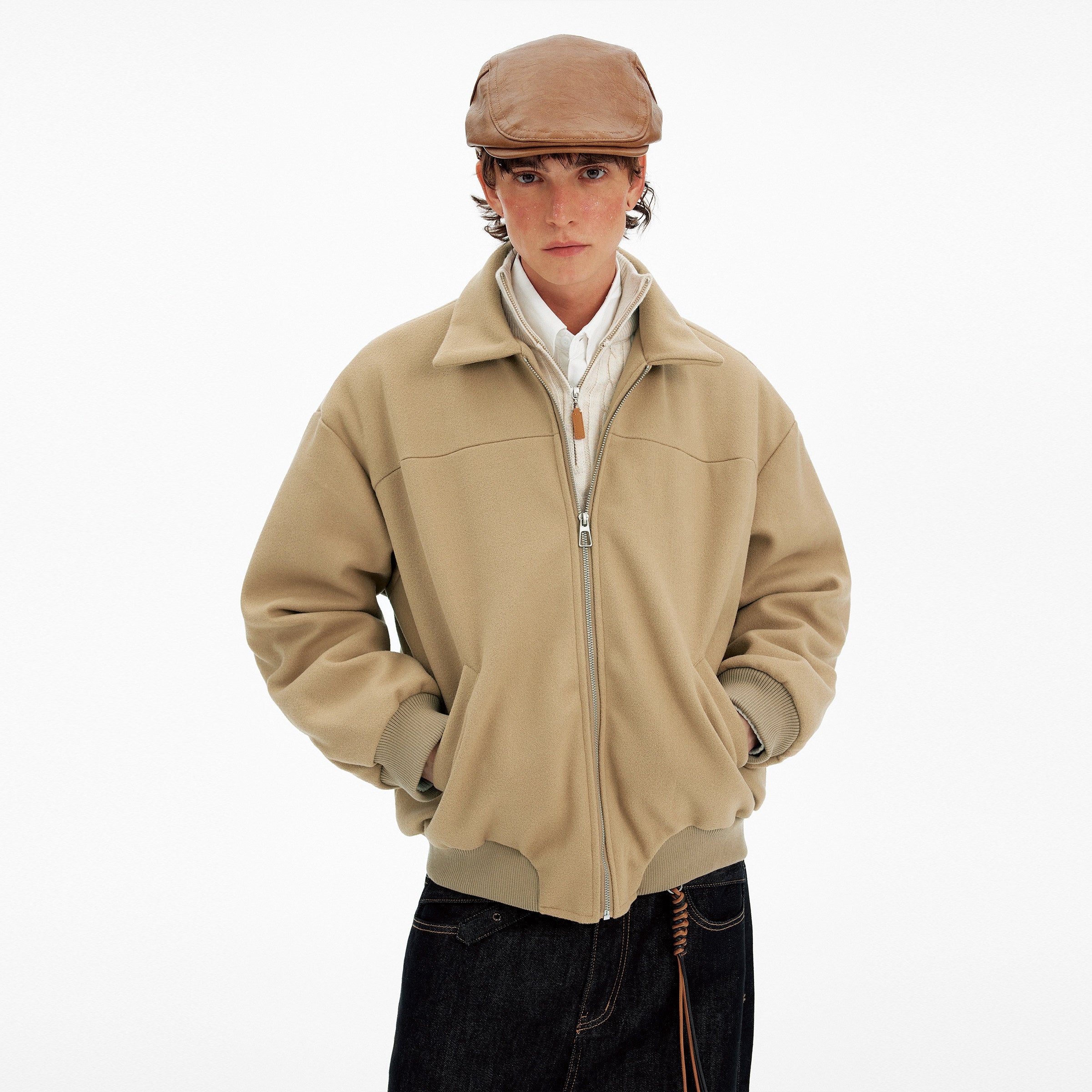 Essentials Line Stand Collar Down Jacket